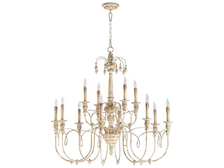 Quorum Salento 12-Light Persian White Candelabra Chandelier