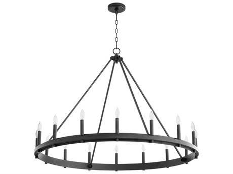 Quorum Aura 16-Light6-Light Noir Black Candelabra Chandelier