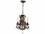 Quorum Rio Salado 23" Wide 6-Light Toasted Sienna With Mystic Silver Brown Crystal Candelabra Chandelier  QM6157644