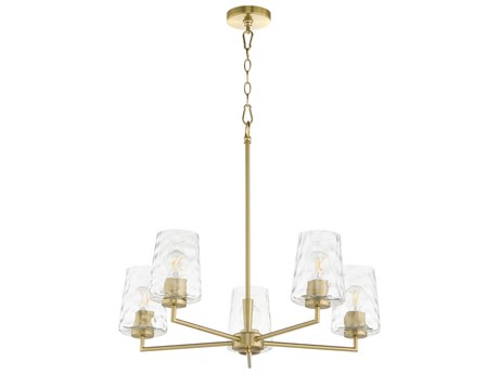 Quorum Goodwin 5-Light Aged Brass Chandelier