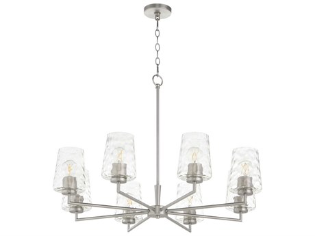 Quorum Goodwin 8-Light Satin Nickel Chandelier