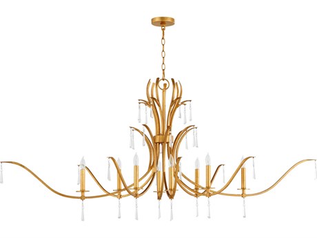 Quorum Majesty 8-Light Gold Leaf Island Pendant