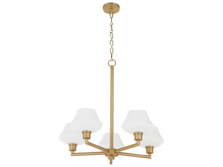 Quorum Cassini 5-Light Aged Brass Chandelier