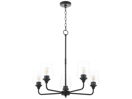 Quorum Raymond 5-Light Matte Black Chandelier