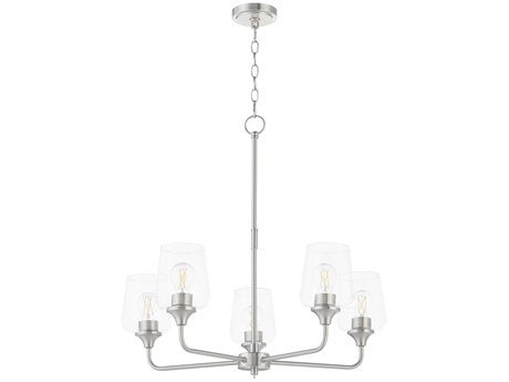 Quorum Raymond 5-Light Satin Nickel Chandelier