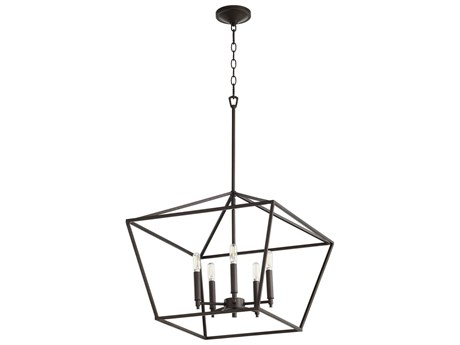 Quorum Gabriel 5-Light Oiled Bronze Candelabra Chandelier
