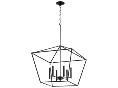 Quorum Gabriel 6-Light Noir Black Candelabra Chandelier