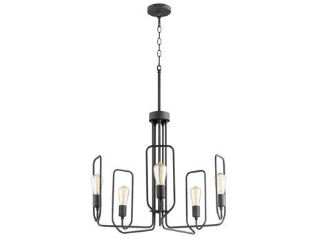 Quorum Howe 5-Light Textured Black Chandelier