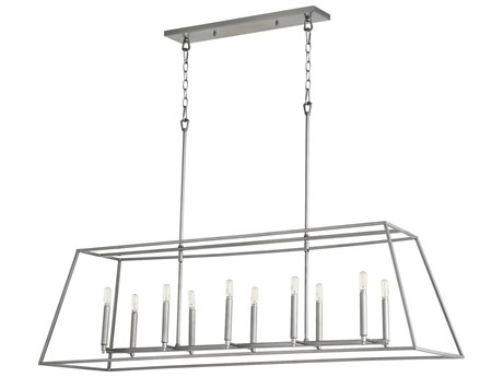Quorum Gabriel 10-Light Classic Nickel Island Pendant