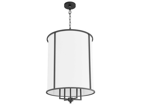 Quorum Eldorado 4-Light Matte Black Cylinder Pendant