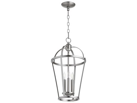 Quorum 3-Light Satin Nickel Mini Pendant