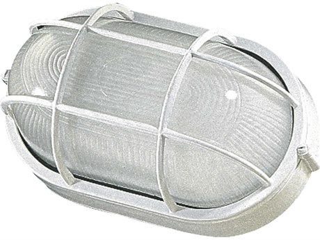 Quorum 1-Light White Glass Flush Mount