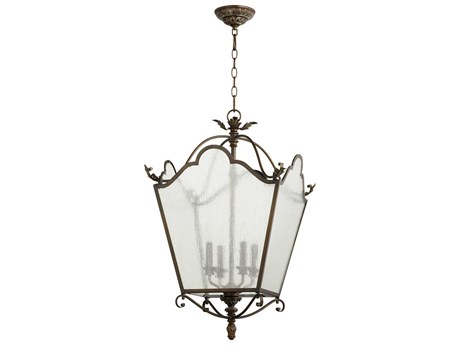 Quorum Salento 4-Light Vintage Copper Candelabra Chandelier