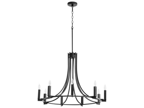 Quorum Olympus 9-Light Noir Black Candelabra Chandelier