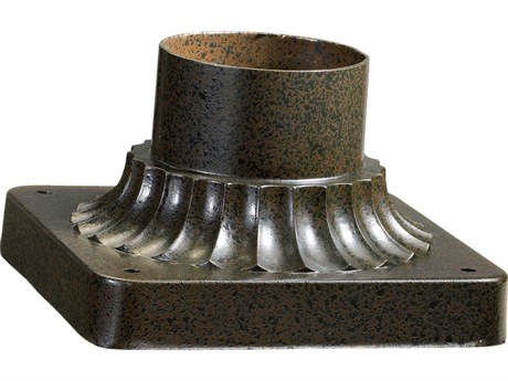 Quorum Oiled Bronze Square Post Adapter