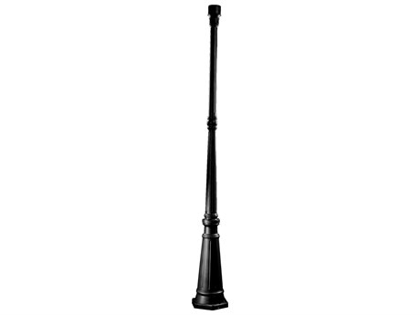 Quorum Black Tapered Lamp Post