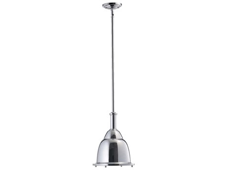 Quorum 1-Light Chrome Dome Mini Pendant