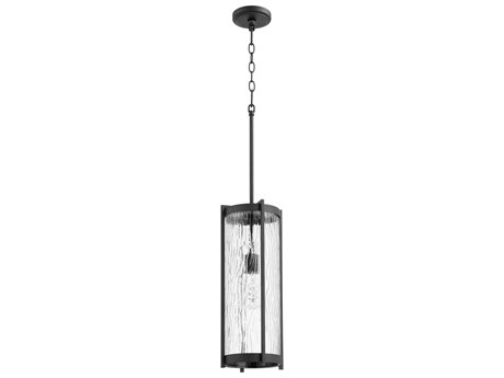 Quorum 1-Light Noir Black Cylinder Mini Pendant