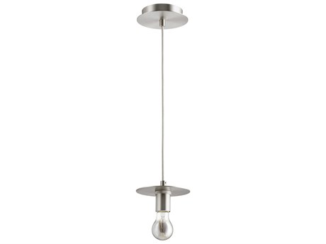 Quorum 1-Light Satin Nickel Mini Pendant
