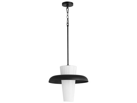 Quorum Mallory 1-Light Matte Black Pendant