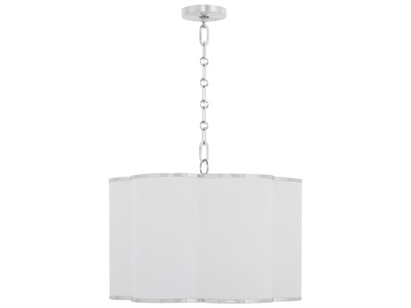 Quorum Belinder 4-Light Chrome Drum Pendant