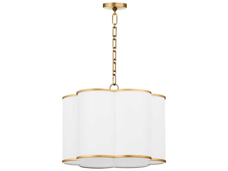 Quorum Belinder 4-Light Brass Pendant