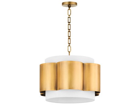 Quorum Belinder 4-Light Brass Pendant
