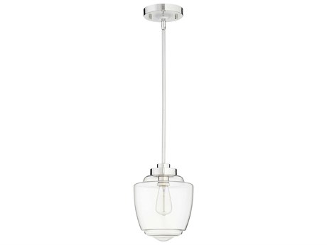 Quorum 1-Light Polished Nickel Mini Pendant