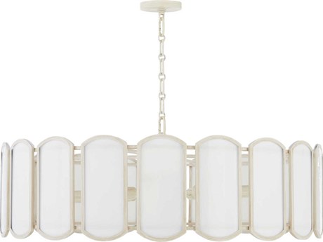 Quorum Belleview 8-Light Washed Oak Off White Pendant
