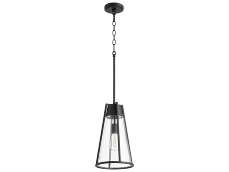 Quorum 1-Light Noir Black Geometric Mini Pendant