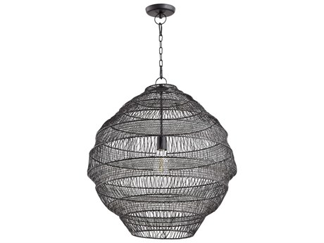 Quorum 1-Light Charcoal Gray Pendant