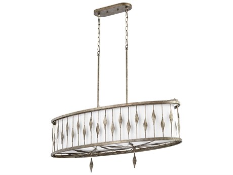 Quorum Cordon 5-Light Persian Gray Geometric Island Pendant