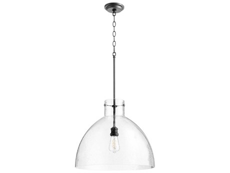 Quorum 1-Light Noir Black Dome Pendant