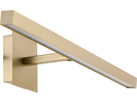 Quorum 1-Light Aged Brass Picture Light