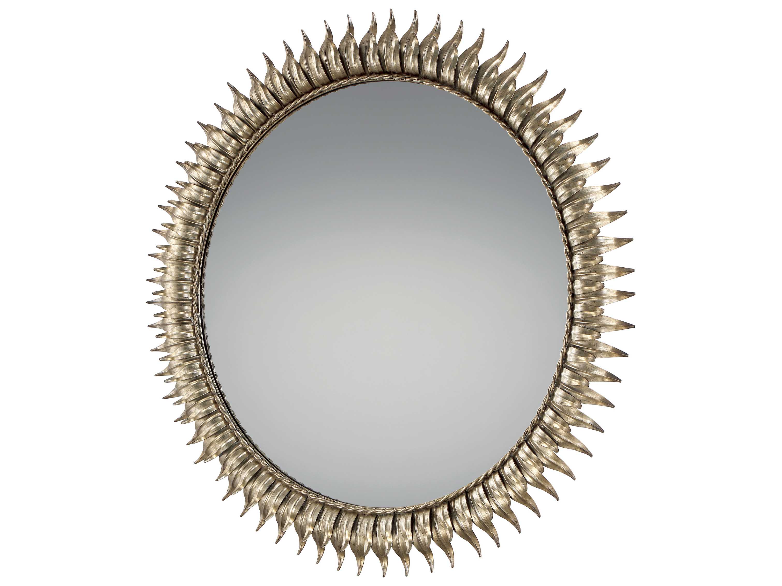 Quoizel Reflections Century Silver Leaf 36'' x 36'' Wall Mirror QZQR2056