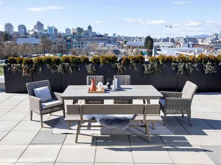 Ratana Cubo Aluminum Dining Set