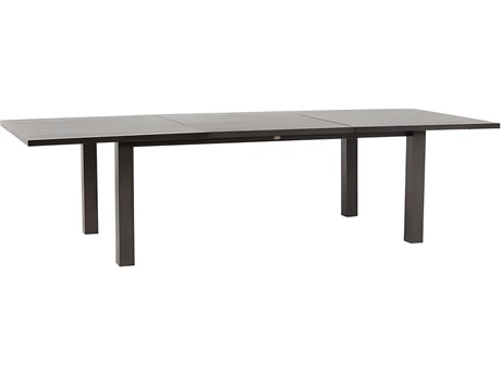 Ratana Mezo Silver Ash Grey Aluminum Rectangular Dining Table