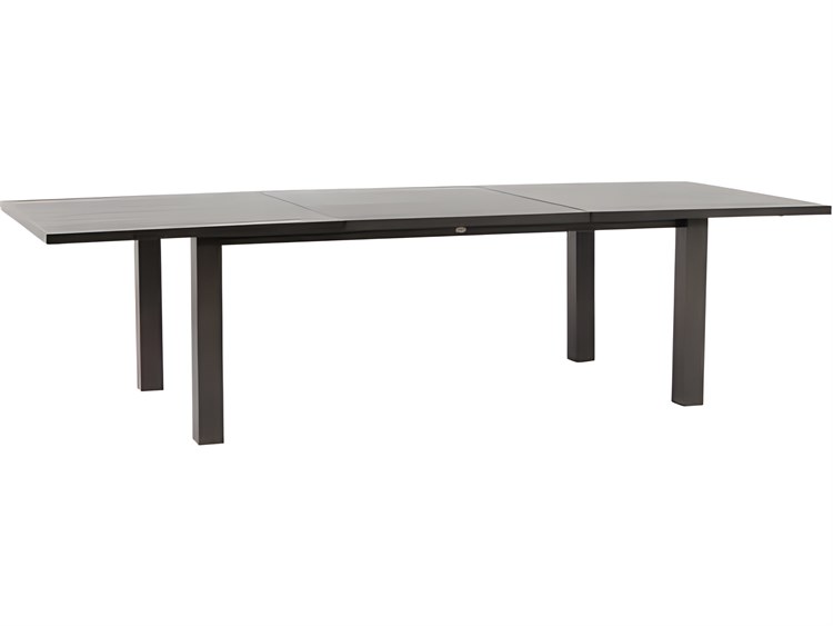 Ratana Mezo Silver Ash Grey Aluminum Rectangular Dining Table