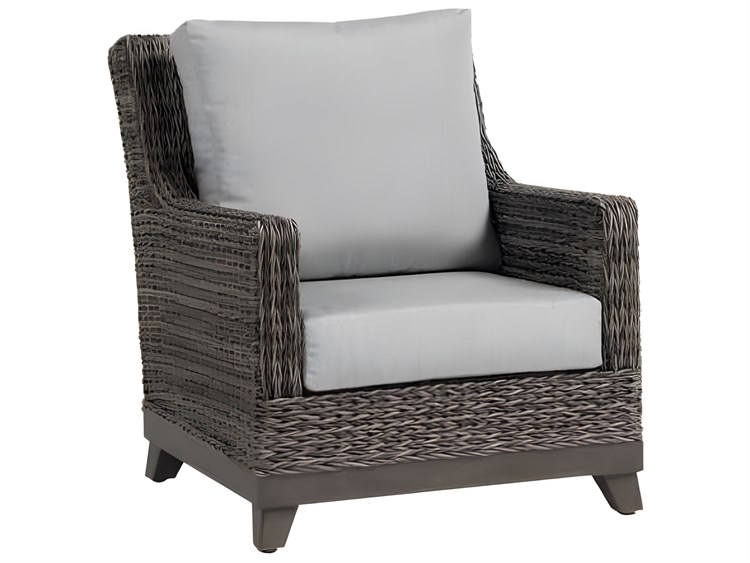 Ratana Boston Silver Ash Grey Aluminum Cushion Lounge Chair