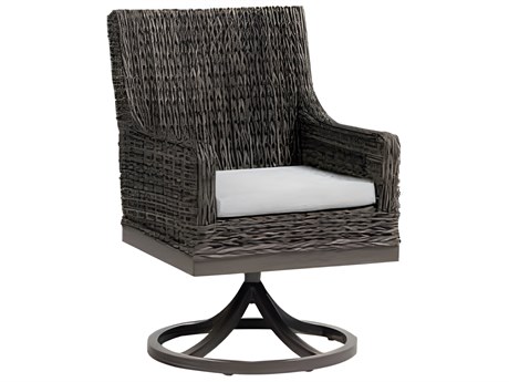 Ratana Boston Silver Ash Grey Aluminum Cushion Dining Chair