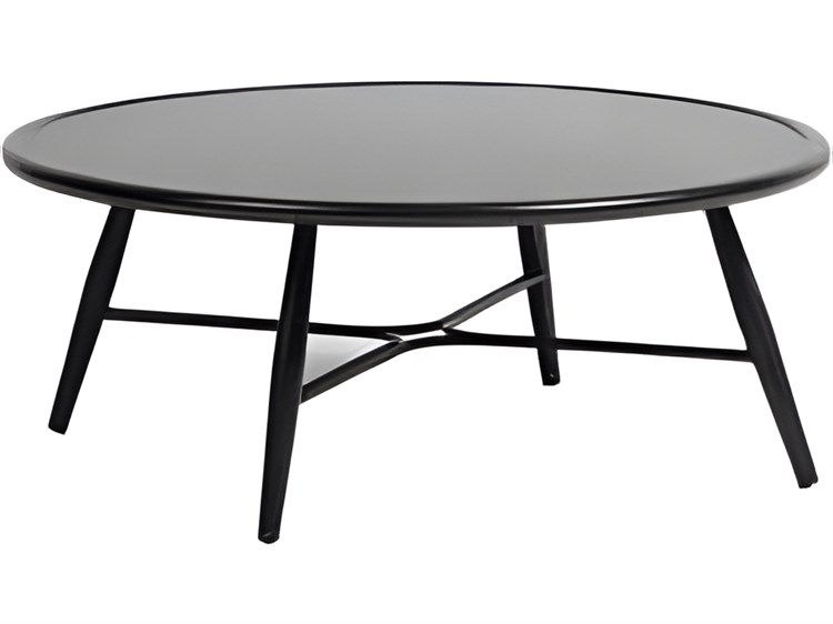 Ratana Bolano Silver Ash Grey Aluminum Round Coffee Table