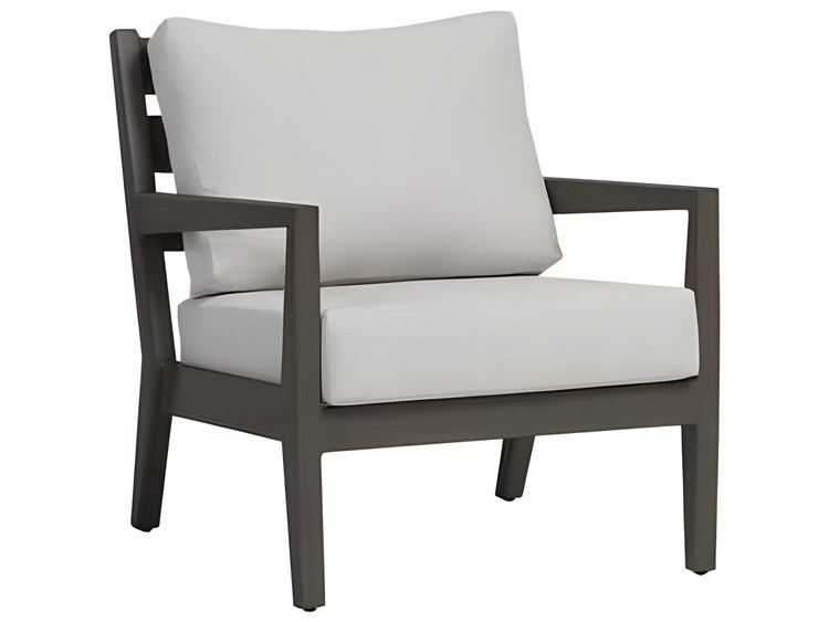 Ratana Lucia Silver Ash Grey Aluminum Cushion Lounge Chair