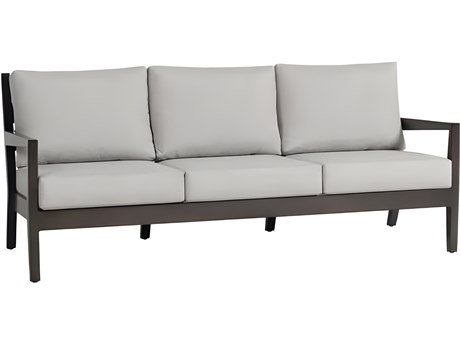 Ratana Lucia Silver Ash Grey Aluminum Cushion Sofa