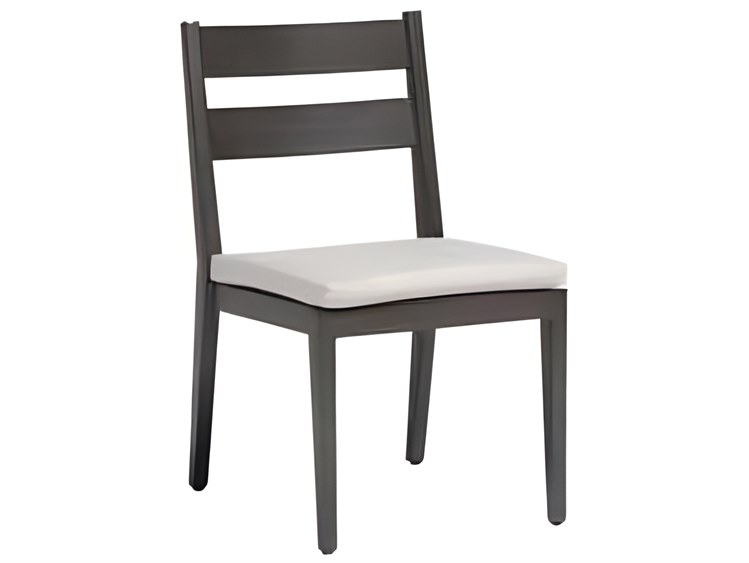 Ratana Lucia Silver Ash Grey Aluminum Cushion Dining Chair