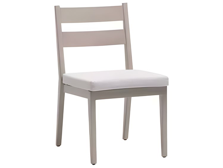 Ratana Lucia Silver Pearl Aluminum Cushion Dining Chair