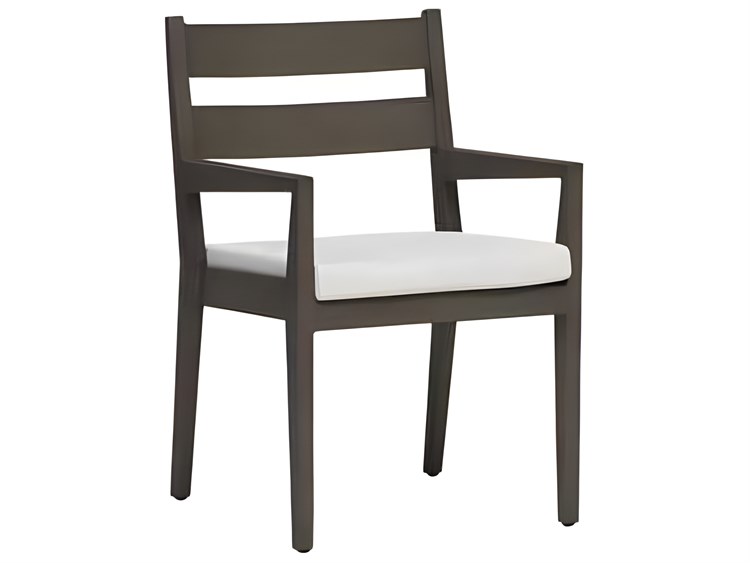 Ratana Lucia Silver Ash Grey Aluminum Cushion Dining Chair