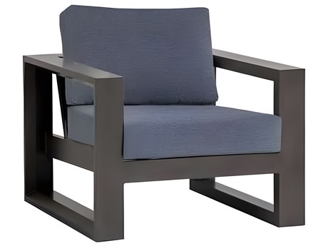 Ratana Elements Silver Ash Grey Aluminum Cushion Lounge Chair