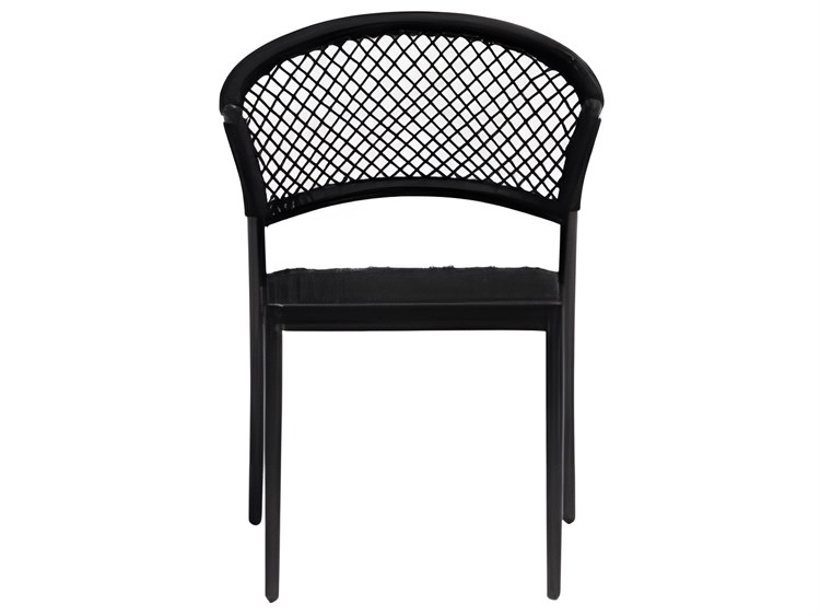 Ratana Ria Silver Black Aluminum Strap Dining Chair