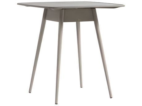 Ratana Alinea Silver Pearl Aluminum Square Umbrella Hole Bar Table