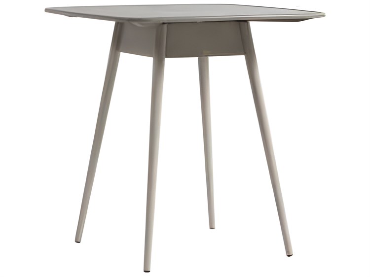Ratana Alinea Silver Pearl Aluminum Square Umbrella Hole Bar Table